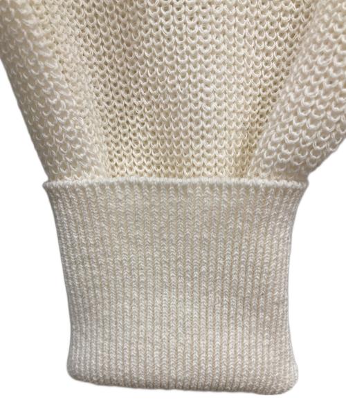 SLOBE IENA（スローブ イエナ）SLOBE IENA (スローブ イエナ) リネン混畦ニット ホワイト サイズ:free 未使用品の古着・服飾アイテム