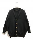 MADISON BLUEマディソンブルー）の古着「Vネックカーディガン」｜ブラック