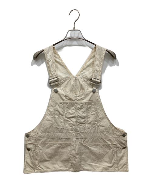 BEAMS BOY（ビームスボーイ）BEAMS BOY (ビームスボーイ) タイプライター オーバーオール ベスト ホワイト サイズ:-の古着・服飾アイテム