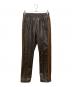 Needles（ニードルズ）の古着「TRACK PANT FAUX LTHR」｜ブラウン