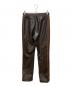 Needles (ニードルズ) TRACK PANT FAUX LTHR ブラウン サイズ:XS：9000円