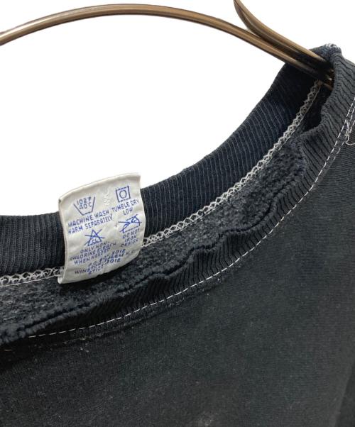 Champion REVERSE WEAVE（チャンピオン リバース ウィーブ）Champion REVERSE WEAVE (チャンピオン リバース ウィーブ) 90’ｓ後染めクルーネックスウェット ブラック サイズ:XXLの古着・服飾アイテム