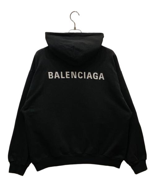 BALENCIAGA（バレンシアガ）BALENCIAGA (バレンシアガ) 23AW Back Hoodie ブラック サイズ:Sの古着・服飾アイテム