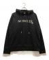 MONCLER（モンクレール）の古着「刺繍ロゴプルオーバーパーカー」｜ブラック