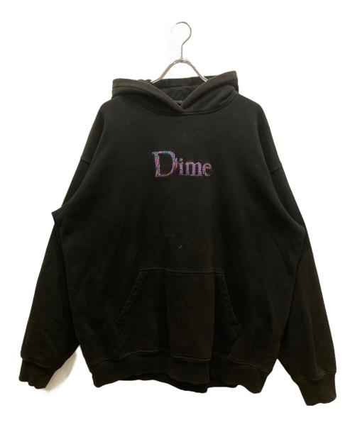 Dime（ダイム）Dime (ダイム) 刺繍ロゴパーカー ブラック サイズ:XLの古着・服飾アイテム