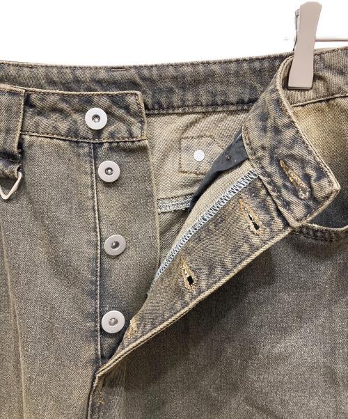 WISH FOREVER（ウィッシュフォーエバー）WISH FOREVER (ウィッシュフォーエバー) ウォッシュデニムパンツ ブラウン サイズ:SIZE Sの古着・服飾アイテム