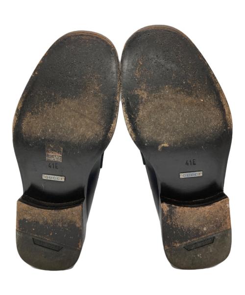 GUCCI（グッチ）GUCCI (グッチ) ローファー ブラウン サイズ:41Eの古着・服飾アイテム