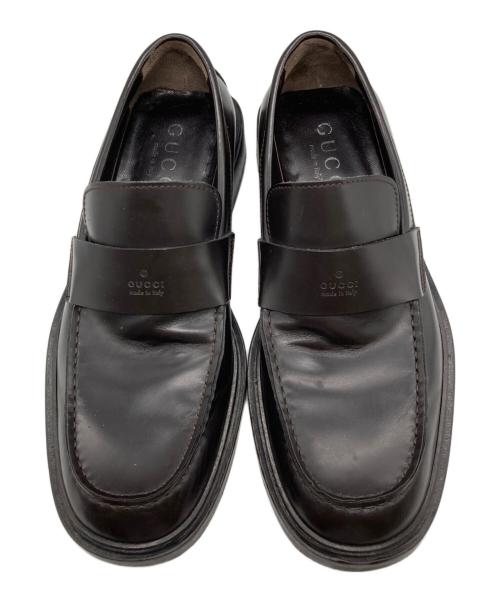 GUCCI（グッチ）GUCCI (グッチ) ローファー ブラウン サイズ:41Eの古着・服飾アイテム
