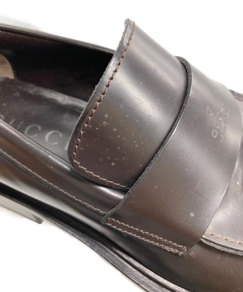 GUCCI（グッチ）GUCCI (グッチ) ローファー ブラウン サイズ:41Eの古着・服飾アイテム