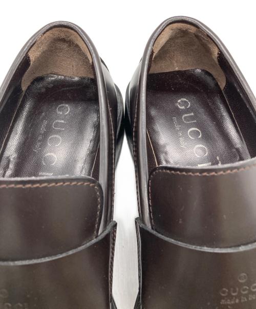 GUCCI（グッチ）GUCCI (グッチ) ローファー ブラウン サイズ:41Eの古着・服飾アイテム