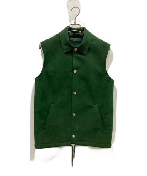 Acne studios（アクネ ストゥディオス）ACNE STUDIOS (アクネ ストゥディオス) TONY VEST VELOURS グリーン サイズ:44の古着・服飾アイテム