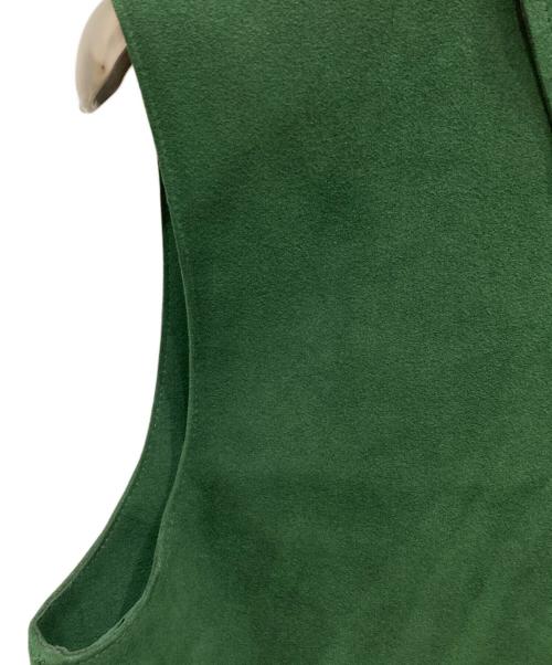 Acne studios（アクネ ストゥディオス）ACNE STUDIOS (アクネ ストゥディオス) TONY VEST VELOURS グリーン サイズ:44の古着・服飾アイテム