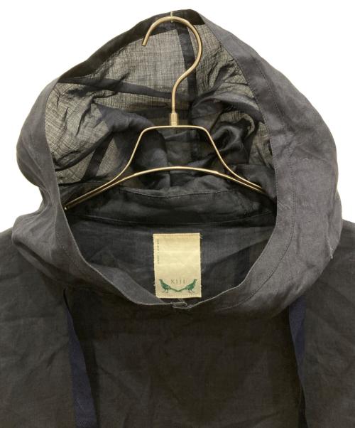 KIJI（キジ）KIJI (キジ) RAMIE SALVAGE PARKA ネイビー サイズ:SIZE 4の古着・服飾アイテム