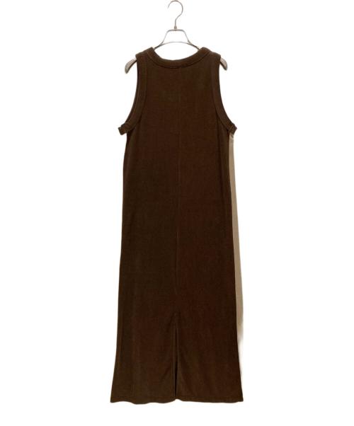 JOURNAL STANDARD（ジャーナルスタンダード）JOURNAL STANDARD (ジャーナルスタンダード) パイルラインノースリーブワンピース ブラウン サイズ:free 未使用品の古着・服飾アイテム