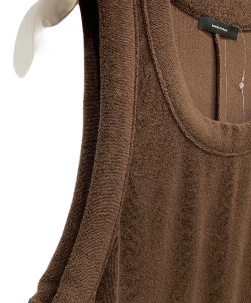 JOURNAL STANDARD（ジャーナルスタンダード）JOURNAL STANDARD (ジャーナルスタンダード) パイルラインノースリーブワンピース ブラウン サイズ:free 未使用品の古着・服飾アイテム