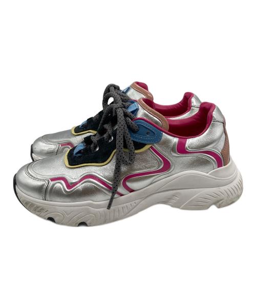 MAIMAI（マイマイ）MAIMAI (マイマイ) ボリュームスニーカー グレー×ピンク サイズ:SIZE 37の古着・服飾アイテム