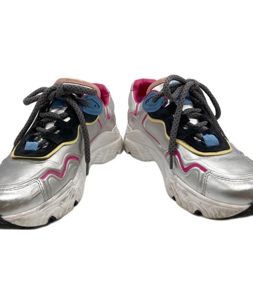 MAIMAI（マイマイ）MAIMAI (マイマイ) ボリュームスニーカー グレー×ピンク サイズ:SIZE 37の古着・服飾アイテム