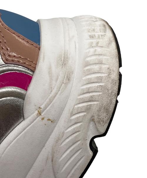 MAIMAI（マイマイ）MAIMAI (マイマイ) ボリュームスニーカー グレー×ピンク サイズ:SIZE 37の古着・服飾アイテム