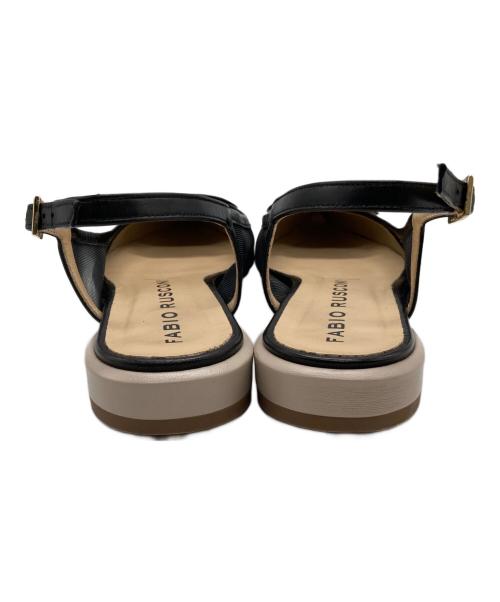 FABIO RUSCONI（ファビオルスコーニ）FABIO RUSCONI (ファビオルスコーニ) レザーバックルパンプス ブラック サイズ:39の古着・服飾アイテム