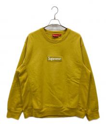 SUPREME（シュプリーム）の古着「Cross Box Logo Hooded Sweatshirt」｜イエロー