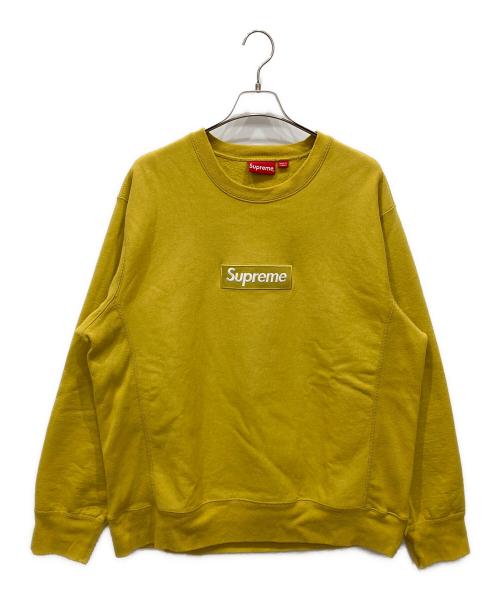 SUPREME（シュプリーム）SUPREME (シュプリーム) Cross Box Logo Hooded Sweatshirt イエロー サイズ:SIZE XLの古着・服飾アイテム