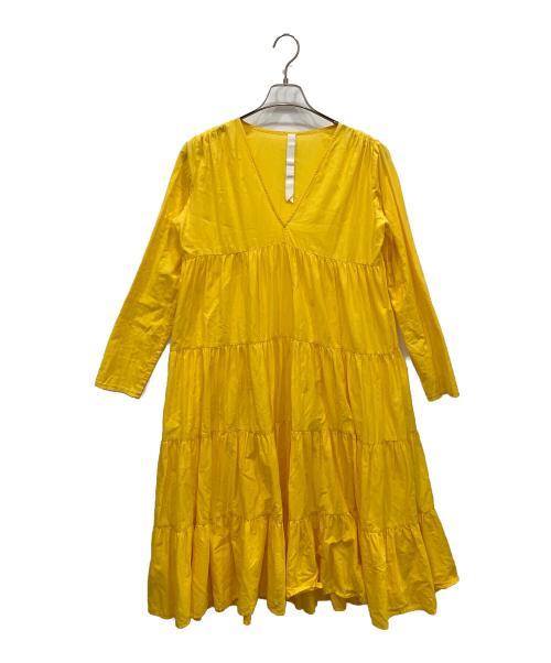 merlette（マーレット）merlette (マーレット) ティアードワンピース イエロー サイズ:SIZE Freeの古着・服飾アイテム