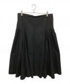 yohji yamamoto+noirヨウジヤマモトプリュスノアール）の古着「ハイウエストスカート」｜ブラック