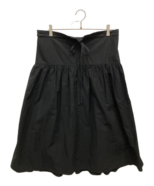 yohji yamamoto+noir（ヨウジヤマモトプリュスノアール）yohji yamamoto+Noir (ヨウジヤマモトプリュスノアール) ハイウエストスカート ブラック サイズ:2の古着・服飾アイテム