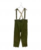 MIRITARYミリタリー）の古着「M71サスペンダー付フィールドパンツ」｜カーキ