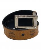 MCMエムシーエム）の古着「レザーベルト」｜ブラウン