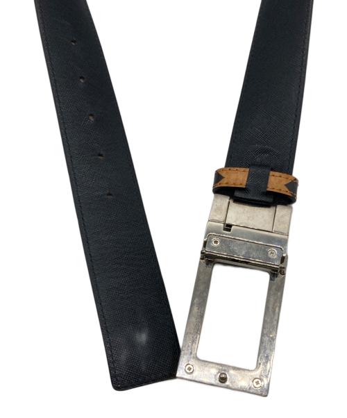 MCM（エムシーエム）MCM (エムシーエム) レザーベルト ブラウンの古着・服飾アイテム