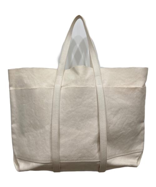 amiacalva（アミアカルヴァ）amiacalva (アミアカルヴァ) キャンバストートバッグ ベージュの古着・服飾アイテム