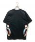 A BATHING APE (ア ベイシング エイプ) シャークプリントＴシャツ ブラック サイズ:M：4000円