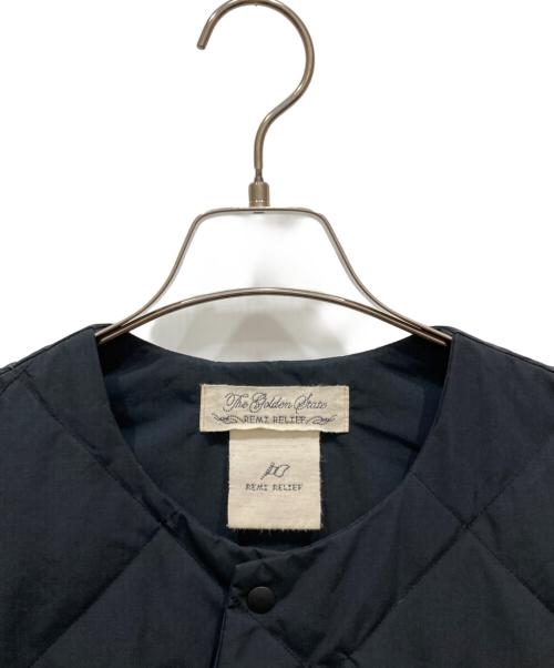 REMI RELIEF（レミレリーフ）REMI RELIEF (レミレリーフ) インナーダウンベスト ブラック サイズ:Ⅼの古着・服飾アイテム