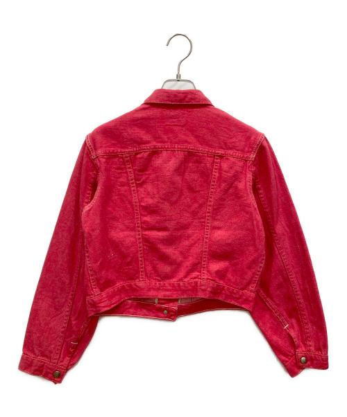 Wrangler（ラングラー）Wrangler (ラングラー) デニムトラッカージャケット レッド サイズ:18の古着・服飾アイテム