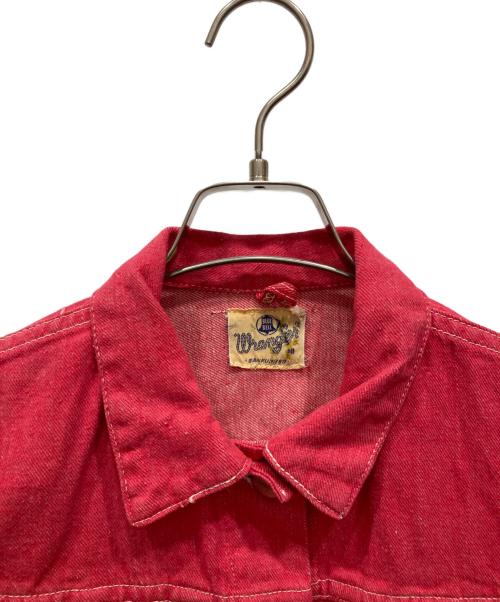 Wrangler（ラングラー）Wrangler (ラングラー) デニムトラッカージャケット レッド サイズ:18の古着・服飾アイテム