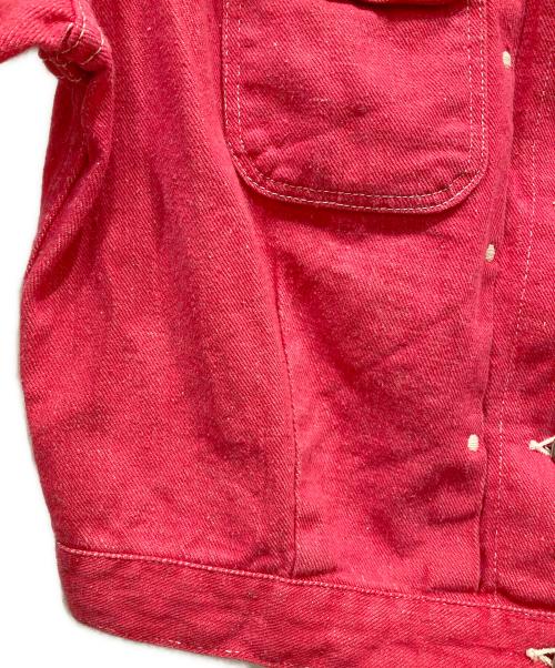 Wrangler（ラングラー）Wrangler (ラングラー) デニムトラッカージャケット レッド サイズ:18の古着・服飾アイテム
