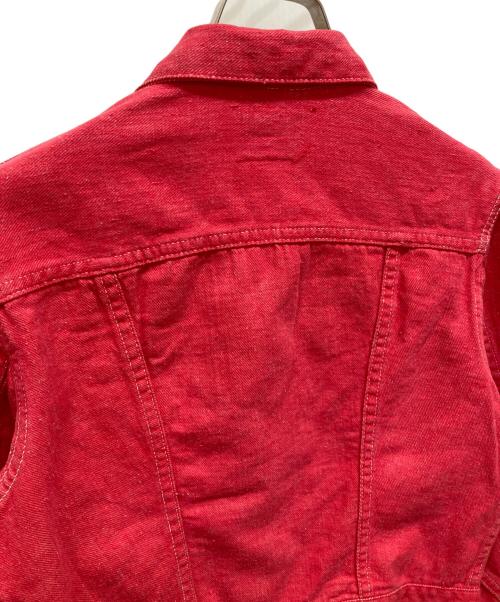 Wrangler（ラングラー）Wrangler (ラングラー) デニムトラッカージャケット レッド サイズ:18の古着・服飾アイテム