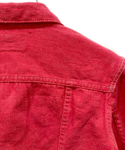 Wrangler（ラングラー）Wrangler (ラングラー) デニムトラッカージャケット レッド サイズ:18の古着・服飾アイテム