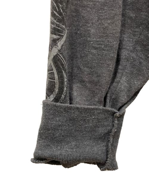 HARLEY-DAVIDSON（ハーレーダビッドソン）HARLEY-DAVIDSON (ハーレーダビッドソン) Hanes (ヘインズ) ロングスリーブカットソー チャコールグレー サイズ:Mの古着・服飾アイテム