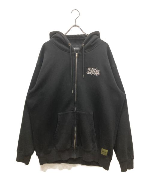 SUBCIETY（サブサエティ）SUBCIETY (サブサエティ) スカルマリア刺繍ジップパーカー ブラック サイズ:XLの古着・服飾アイテム
