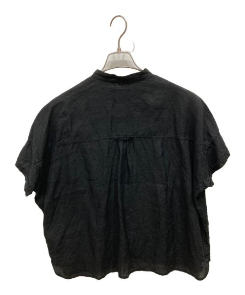 BEAMS BOY（ビームスボーイ）BEAMS BOY (ビームスボーイ) リネンブラウス ブラック サイズ:-の古着・服飾アイテム