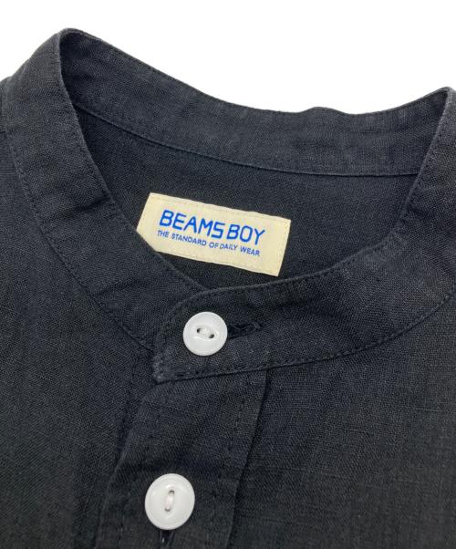 BEAMS BOY（ビームスボーイ）BEAMS BOY (ビームスボーイ) リネンブラウス ブラック サイズ:-の古着・服飾アイテム