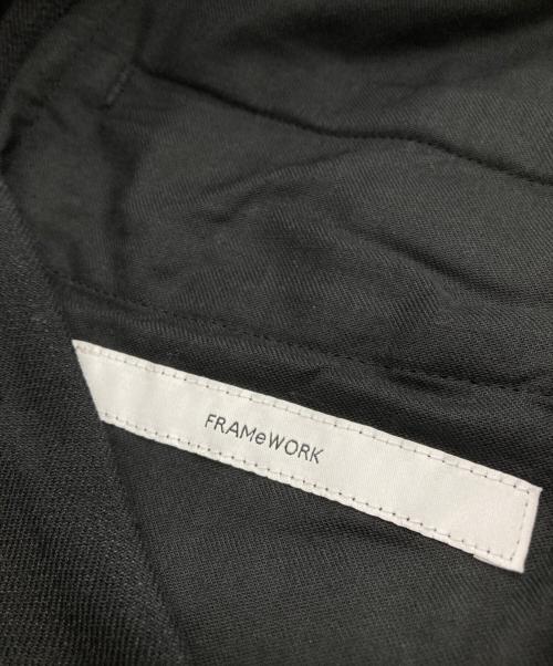 FRAMeWORK（フレームワーク）FRAMeWORK (フレームワーク) リネン混パンツ ブラック サイズ:SIZE 40の古着・服飾アイテム