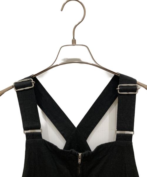 SLOBE IENA（スローブ イエナ）SLOBE IENA (スローブ イエナ) リネン混ノースリーブワンピース ブラック サイズ:無しの古着・服飾アイテム