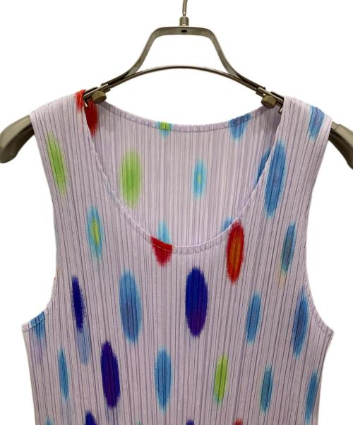 PLEATS PLEASE（プリーツプリーズ）PLEATS PLEASE (プリーツプリーズ) プリーツノースリーブカットソー ピンク サイズ:SIZE 4の古着・服飾アイテム