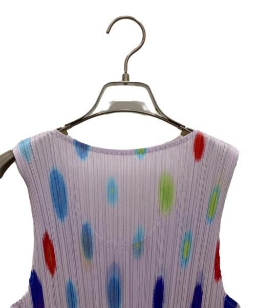 PLEATS PLEASE（プリーツプリーズ）PLEATS PLEASE (プリーツプリーズ) プリーツノースリーブカットソー ピンク サイズ:SIZE 4の古着・服飾アイテム