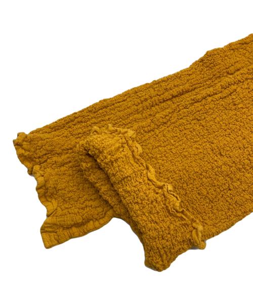 me ISSEY MIYAKE（ミーイッセイ ミヤケ）me ISSEY MIYAKE (ミーイッセイ ミヤケ) ハイネックカットソー イエロー サイズ:-の古着・服飾アイテム