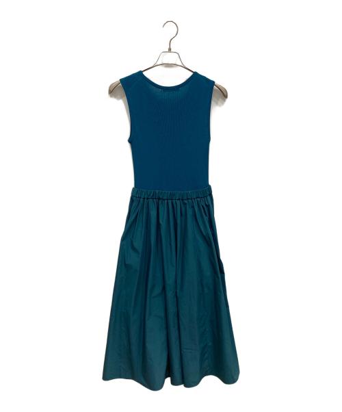 ANAYI（アナイ）ANAYI (アナイ) タフタコンビドッキングワンピース グリーン サイズ:SIZE 36の古着・服飾アイテム