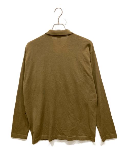 DESCENTE PAUSE（デサントポーズ）DESCENTE PAUSE (デサントポーズ) FIRACIS KNIT SHIRT ブラウン サイズ:Ⅼの古着・服飾アイテム